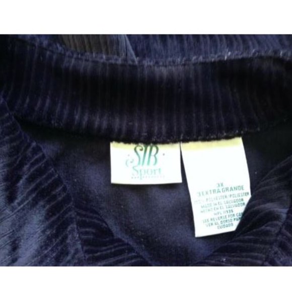 Women's Black Sweater 1/4 Zip Pattern 3X - Picture 4 of 4